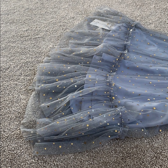 NWT gray blue star and moon embellished dress - Picture 2 of 7